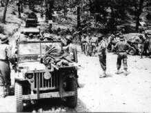 <p>Maggio 1944. Feriti francesi evacuati dal massiccio di Monte Majo.</p>