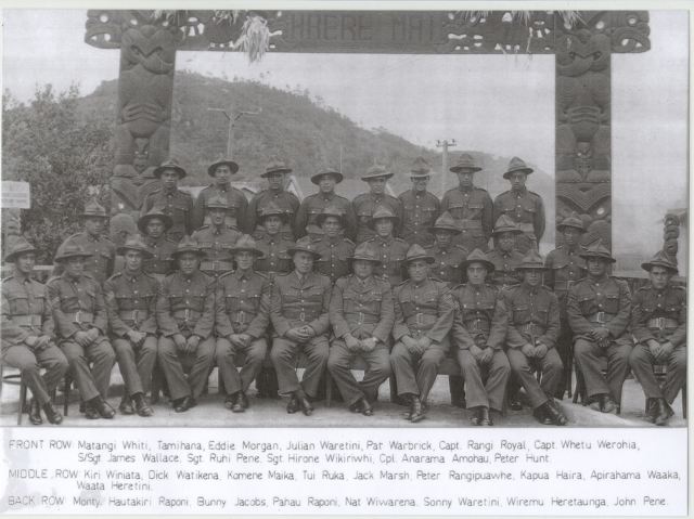 <p>Compagnia "B" del 28° Battaglione "Maori".</p>